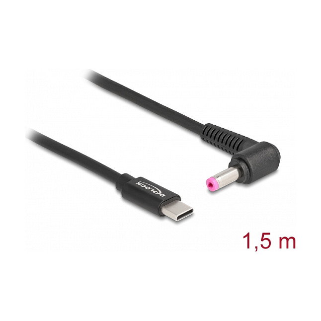 DeLOCK Cable de carga USB Type-C™ a HP 4,8 x 1,7 mm, 1,5 m