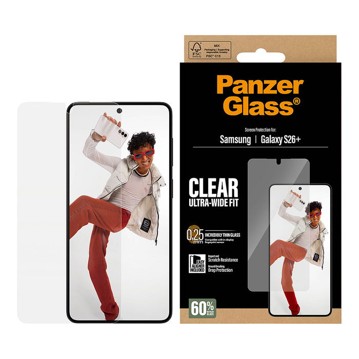 PanzerGlass Protector de Pantalla Galaxy S26+ con EasyAligner - Vidrio Templado