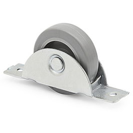 Q&Q Rueda Oculta Eliana Aro De Goma Ø50mm Soporte Hierro Zincado para Camas Nido