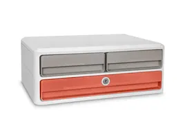 Cep Fichero Cajones Sobremesa Terra Nova 2 Cajones Pequeños + 1 Cajón Grande Terracota/Arena