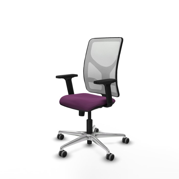 PIQUERAS Y CRESPO Silla de oficina Motilla con mecanismo Sincro, Morado y Blanco