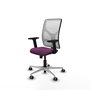 PIQUERAS Y CRESPO Silla de oficina Motilla con mecanismo Sincro, Morado y Blanco