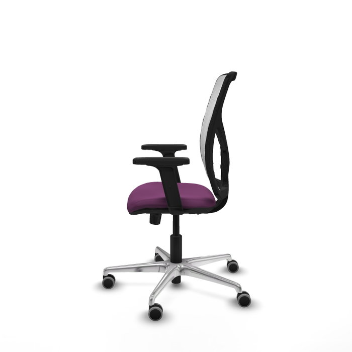 PIQUERAS Y CRESPO Silla de oficina Motilla con mecanismo Sincro, Morado y Blanco