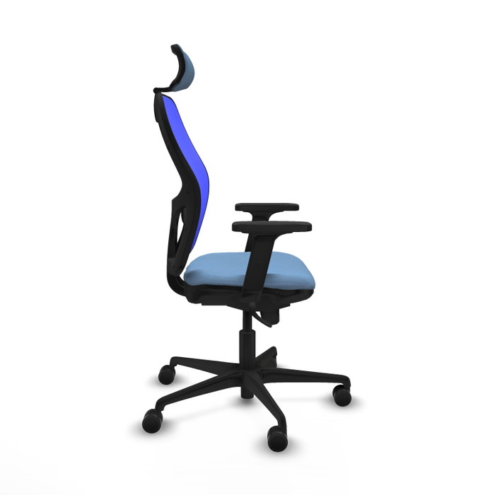 PIQUERAS Y CRESPO Silla de oficina Jorquera Azul con mecanismo Sincro