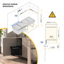 Emuca Contenedor de reciclaje de fijación inferior, 2x15L, Negro