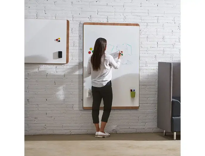 Rocada Pizarra Blanca Lacada Magnética Gama Natural 115x75 cm