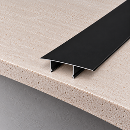 GreenIce Perfil de Aluminio KIMERA-NORGE Anodizado Negro con Difusor Opal y Tapones 2,02M