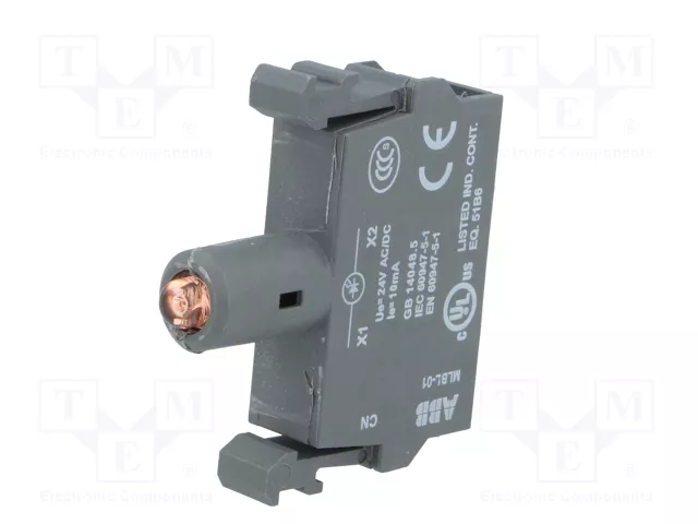 ABB Elemento iluminador LED rojo 24VDC 22mm ABB Elemento iluminador LED rojo 24VDC 22mm