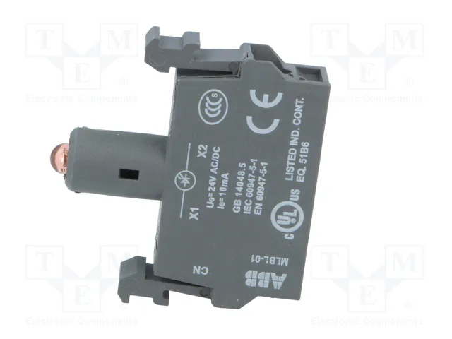 ABB Elemento iluminador LED rojo 24VDC 22mm ABB Elemento iluminador LED rojo 24VDC 22mm