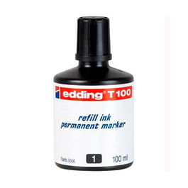 Edding Tinta para Rotulador Permanente 100 mL Negro