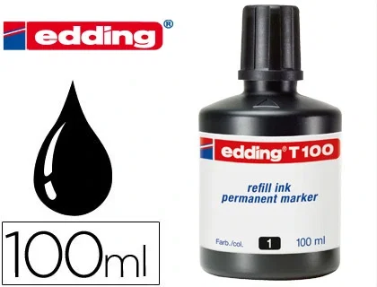 Edding Frasco de Tinta T100 Negro 100ml