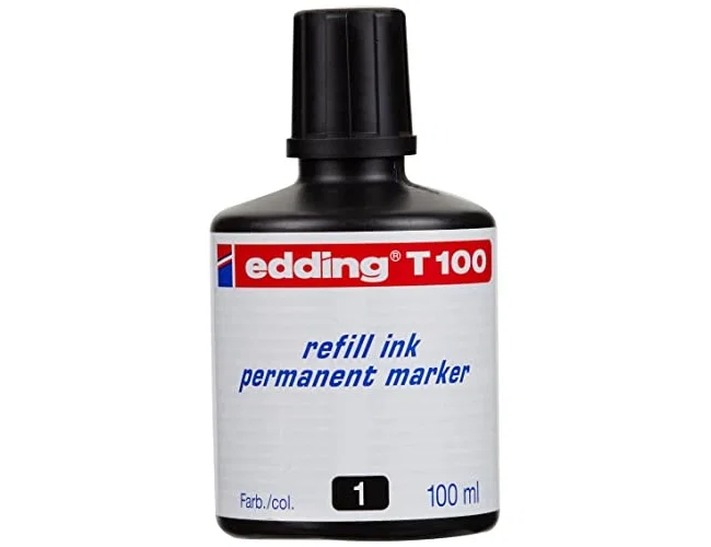 Edding Frasco de Tinta T100 Negro 100ml Edding Frasco de Tinta T100 Negro 100ml