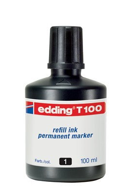 Edding Frasco de Tinta T100 Negro 100ml