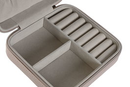 DKD Home Decor Joyero Tradicional Rosa Palo 14 x 5 x 13 cm (4 Unidades)