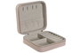 DKD Home Decor Joyero Rosa Cuarzo en color Rosa Palo
