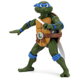 NECA Figura de Acción Leonardo Las Tortugas Ninja 38cm Articulada con Accesorios