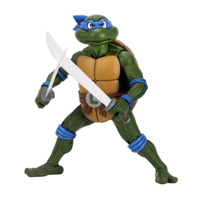 NECA Figura de Acción Leonardo Las Tortugas Ninja 38cm Articulada con Accesorios