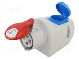 SEZ DK Conector de alimentación AC trifásico hembra 16A 400V