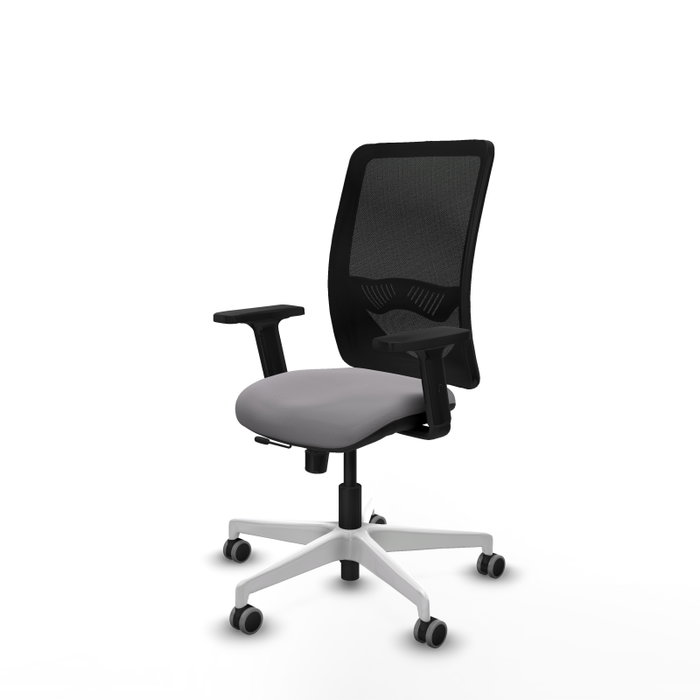 PIQUERAS Y CRESPO Silla de oficina Zulema Gris con Malla Negra