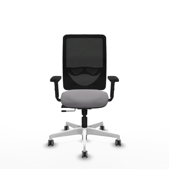 PIQUERAS Y CRESPO Silla de oficina Zulema Gris con Malla Negra
