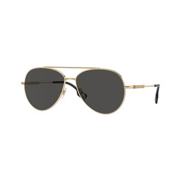 Burberry BE3147-110987 Gafas de sol para mujer con montura dorada y lentes grises