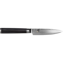Kai Shun Classic Cuchillo Multiusos de 10 cm, Plata / Negro de Madera Pakka/Acero