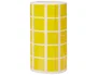 Apli Gomets autoadhesivos cuadrados amarillos 20x20 mm, rollo de 1770 unidades