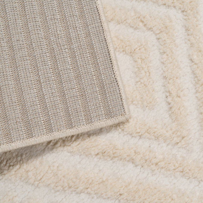 Alfombra Beige 60%Poliéster- 40% Jute 160 X 230 cm