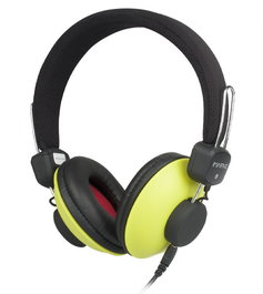 MARVO Auricular Retro con Cable Jack 3.5mm y Super Bass de Color Verde para Smartphones, Tablets y PCs