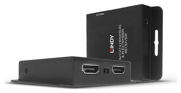 Lindy 38208 Extensor HDMI 4K30 e IR con PoC y Loop Out, 70m, Negro