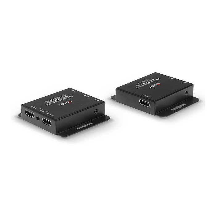 Lindy 38208 Extensor HDMI 4K30 e IR con PoC y Loop Out, 70m, Negro