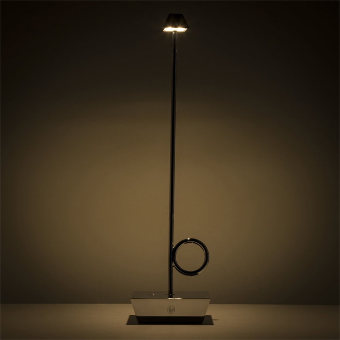 Broggi Design Lampada Bugia recargable cromada