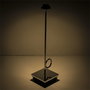 Broggi Design Lampada Bugia recargable cromada