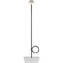 Broggi Design Lampada Bugia recargable cromada