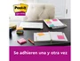 Post-it Pack de 6 Blocs de Notas Adhesivas Super Sticky 76x76 mm Colores Surtidos