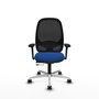 PIQUERAS Y CRESPO Silla de oficina Cilanco con mecanismo Sincro/Traslack Azul y Negro