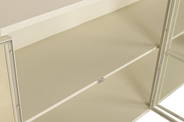 DKD Home Decor Buffet de Metal Crema con 4 Puertas y 1 Estante DKD Home Decor Buffet de Metal Crema con 4 Puertas y 1 Estante