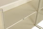 DKD Home Decor Buffet de Metal Crema con 4 Puertas y 1 Estante
