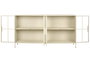 DKD Home Decor Buffet de Metal Crema con 4 Puertas y 1 Estante