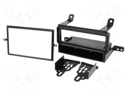 METRA Bastidor de montaje de radio para Nissan, 1 DIN/2 DIN, Negro