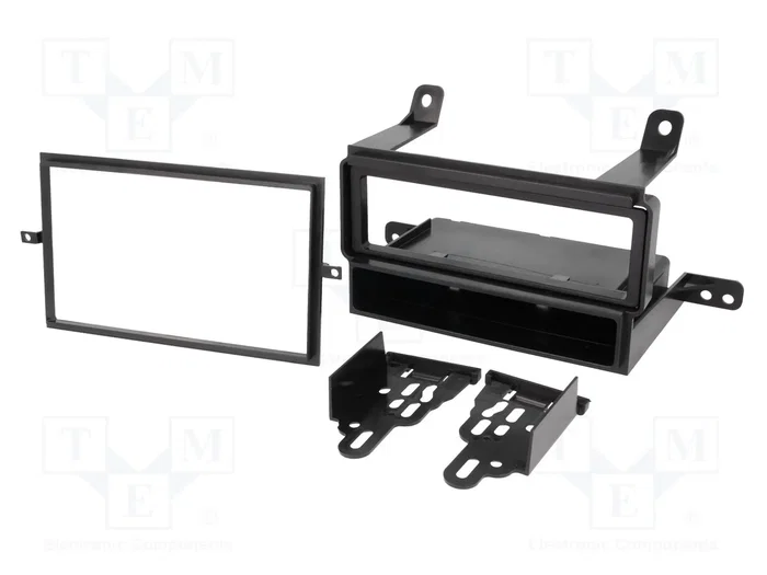 METRA Bastidor de montaje de radio para Nissan, 1 DIN/2 DIN, Negro METRA Bastidor de montaje de radio para Nissan, 1 DIN/2 DIN, Negro