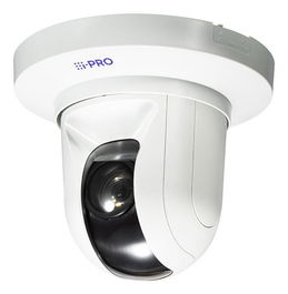 i-PRO Cámara PTZ Interior 2MP 1080p Full HD Lente 4.0 mm a 84.6 mm Zoom Óptico 21x 144dB WDR Detección IA Estabilización PoE Color Blanco