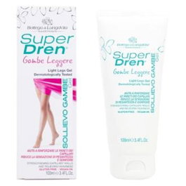 Bottega Di Lungavita Super Dren Gel Piernas Ligeras, Gel Refrescante y Drenante para Piernas Cansadas, 100 ml