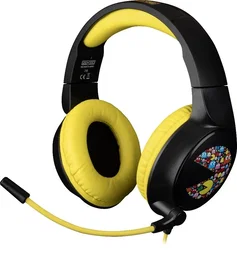 Konix Pacman Auriculares Gaming USB tipo A Negro y Amarillo