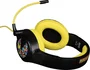 Konix PacMan Auriculares Diadema Gaming con USB Tipo A para PC, PS4, PS5, Xbox One, Xbox X - Cable Boom Extraíble - Negro y Amarillo