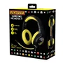 Konix PacMan Auriculares Diadema Gaming con USB Tipo A para PC, PS4, PS5, Xbox One, Xbox X - Cable Boom Extraíble - Negro y Amarillo
