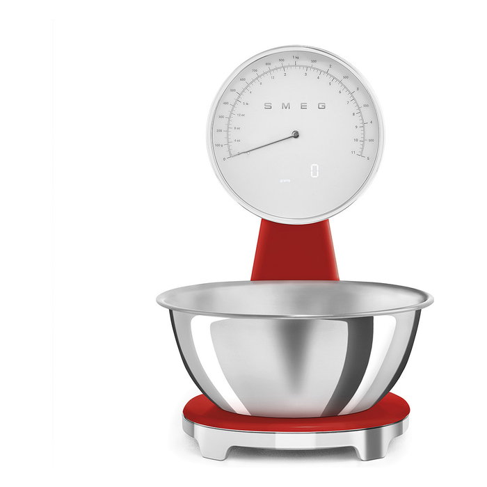 Smeg Báscula de cocina 50's Style Rojo KSF01RDWW Smeg Báscula de cocina 50's Style Rojo KSF01RDWW