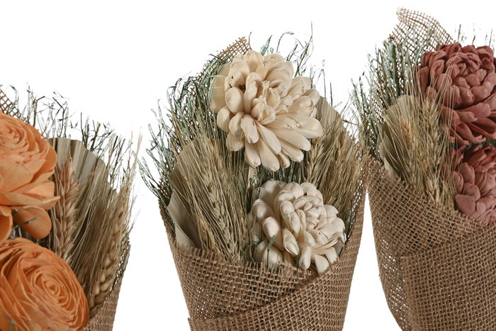 DKD Home Decor Ramo de Flores Secas y Yute Surtido 20x8x35 cm DKD Home Decor Ramo de Flores Secas y Yute Surtido 20x8x35 cm