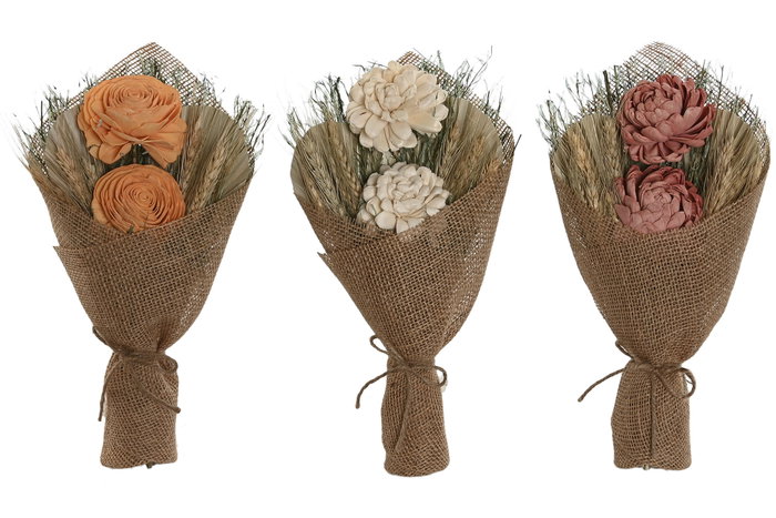 DKD Home Decor Ramo de Flores Secas y Yute Surtido 20x8x35 cm DKD Home Decor Ramo de Flores Secas y Yute Surtido 20x8x35 cm