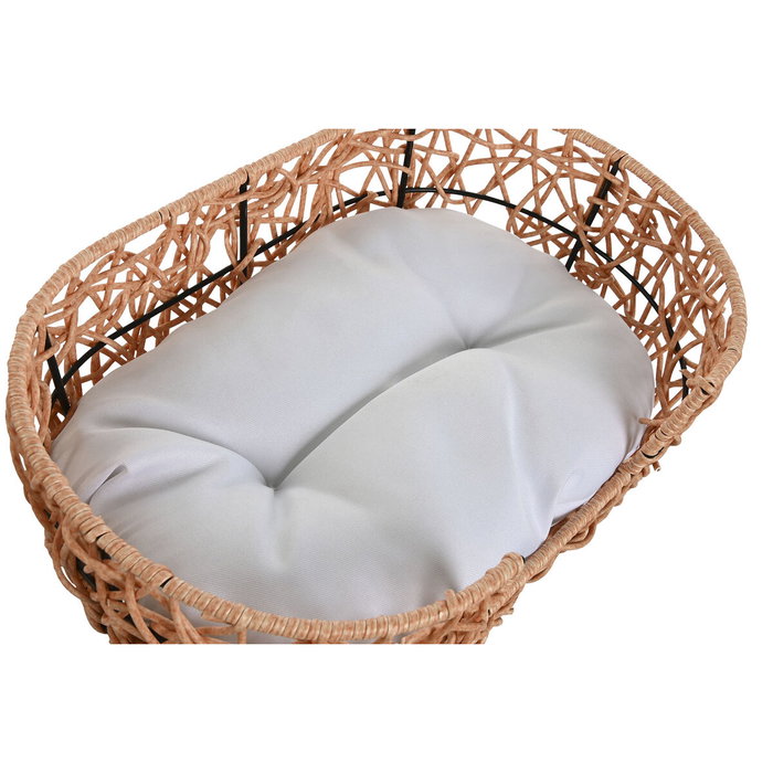 DKD Home Decor Set de 2 Camas para Mascotas en Ratán Sintético con Cojín DKD Home Decor Set de 2 Camas para Mascotas en Ratán Sintético con Cojín
